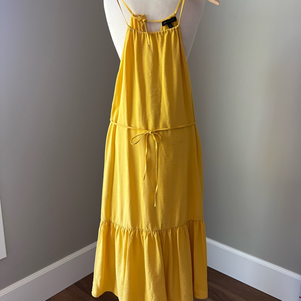 Banana Republic Yellow Halter Sundress XS